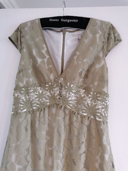 Next Womens dress 12  occasion dress Fully Lined Intricate Lace detail new - Picture 9 of 12